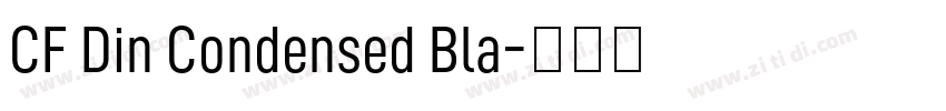 CF Din Condensed Bla字体转换